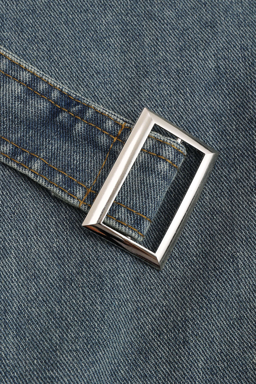 Denim Tie-Up Crossed Outerwear