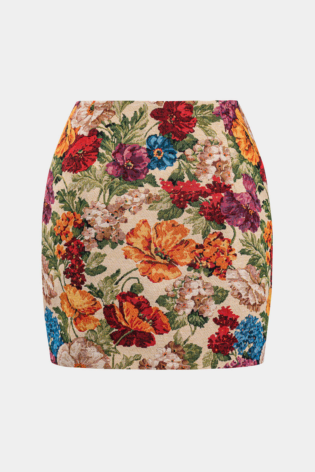 Jacquard Zippered Skirt