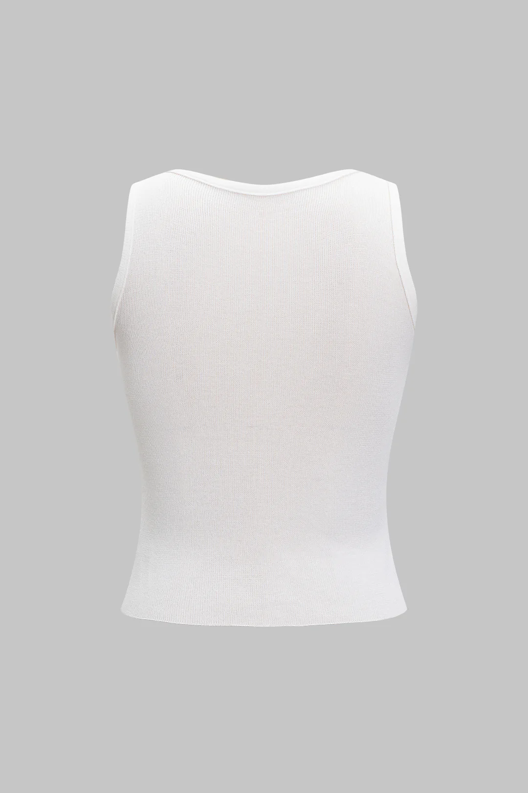 Knit Rhinestone Sleeveless Top