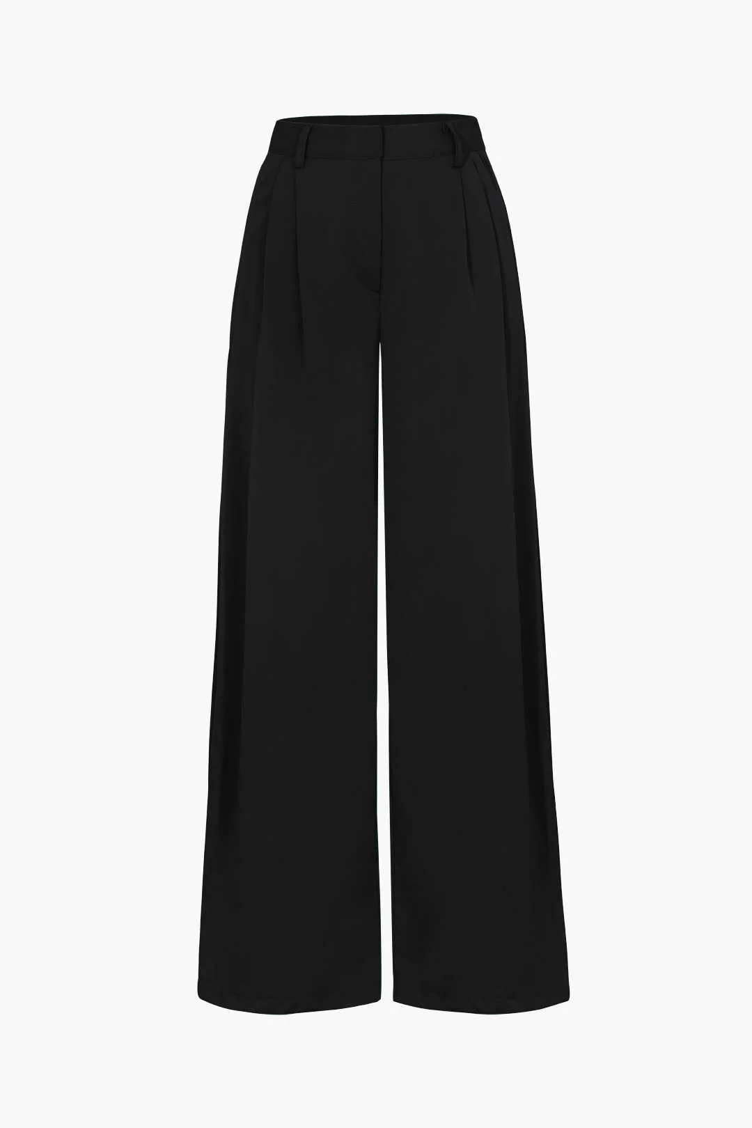 Simple Wide-Leg Suit Trousers