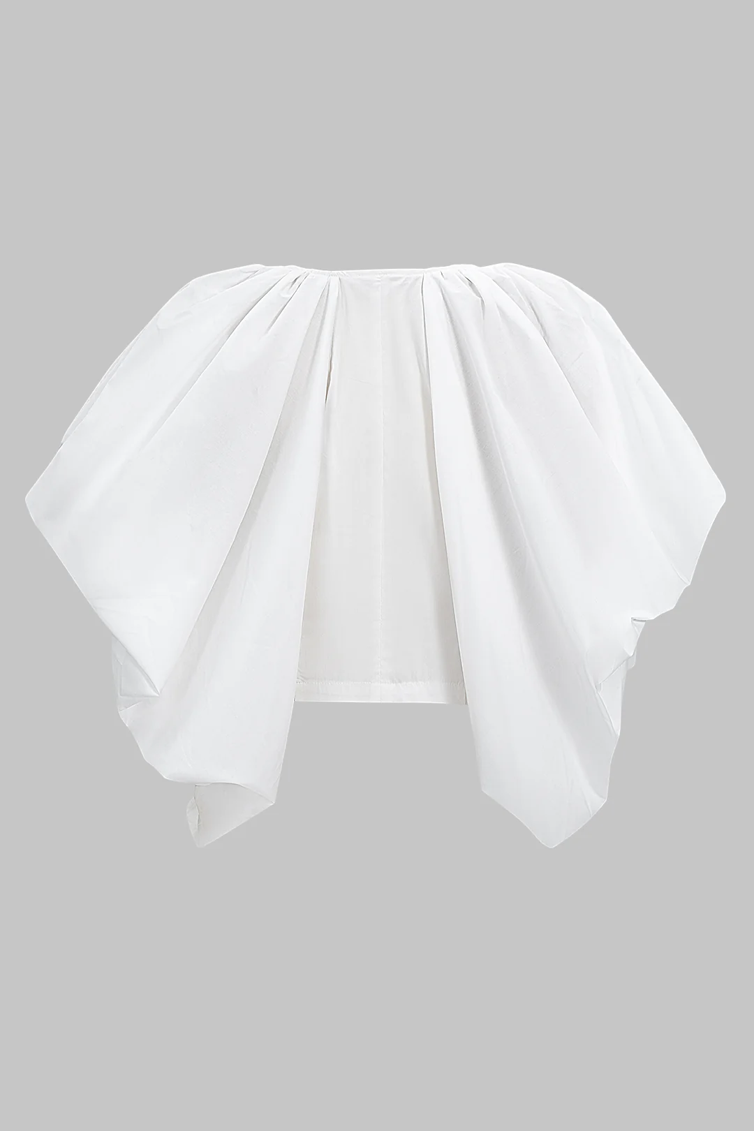 Button Ruched Short-Sleeve Shirt