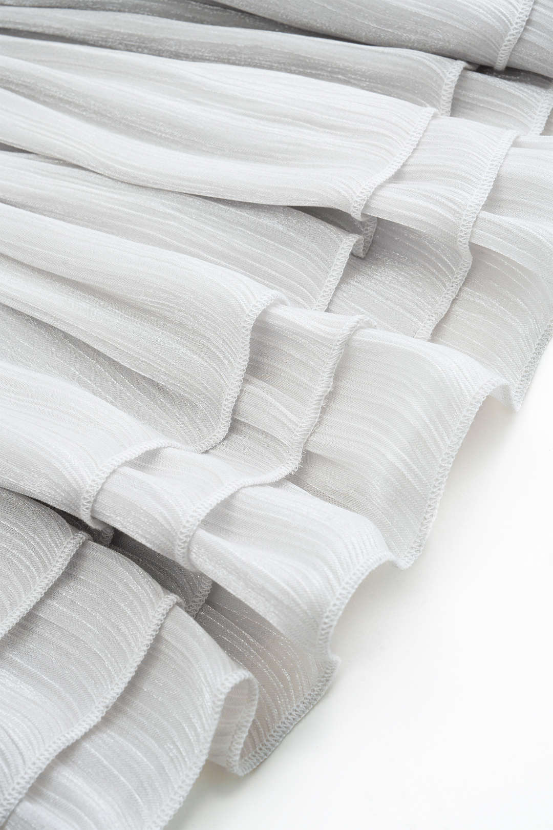 Bow Tie-Up Long-Sleeve Top And Ruched Mini Skirt Set