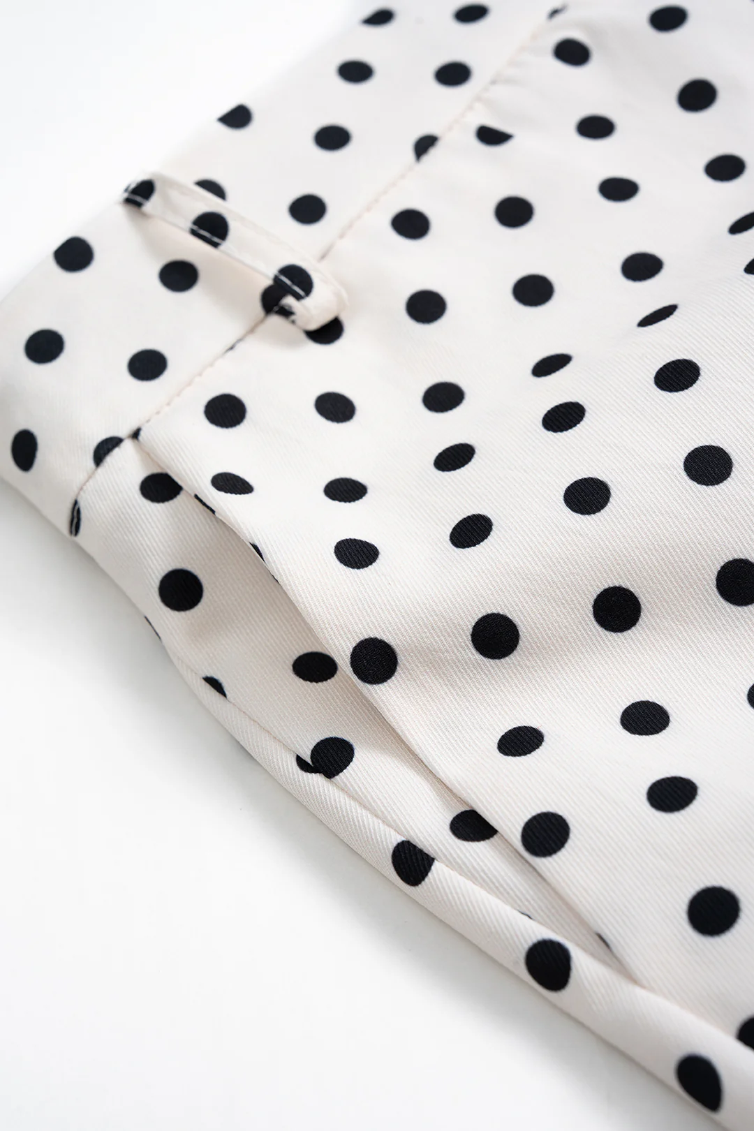 Polka Dot Print High-Waisted Shorts