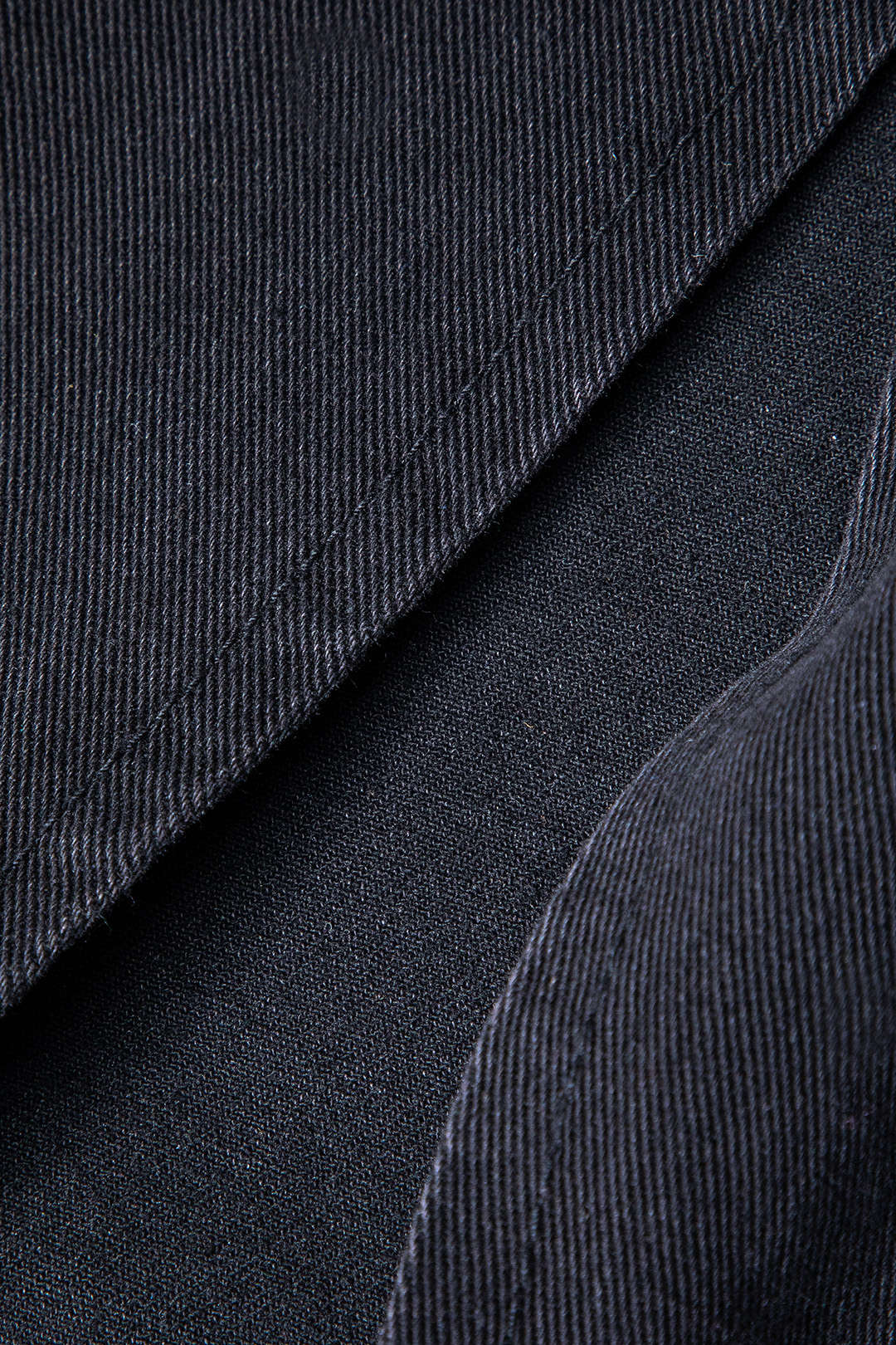 Split Wrap Denim Mid-length Skirt