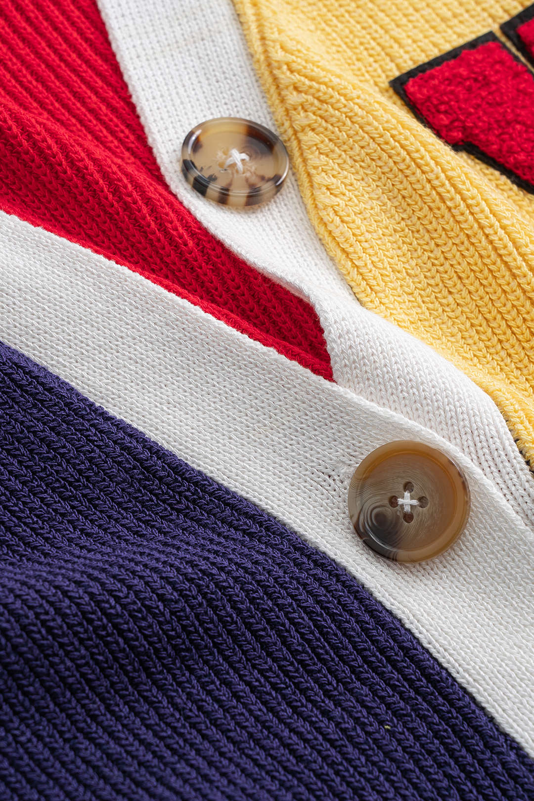 Knit Button Contrast Tank Top