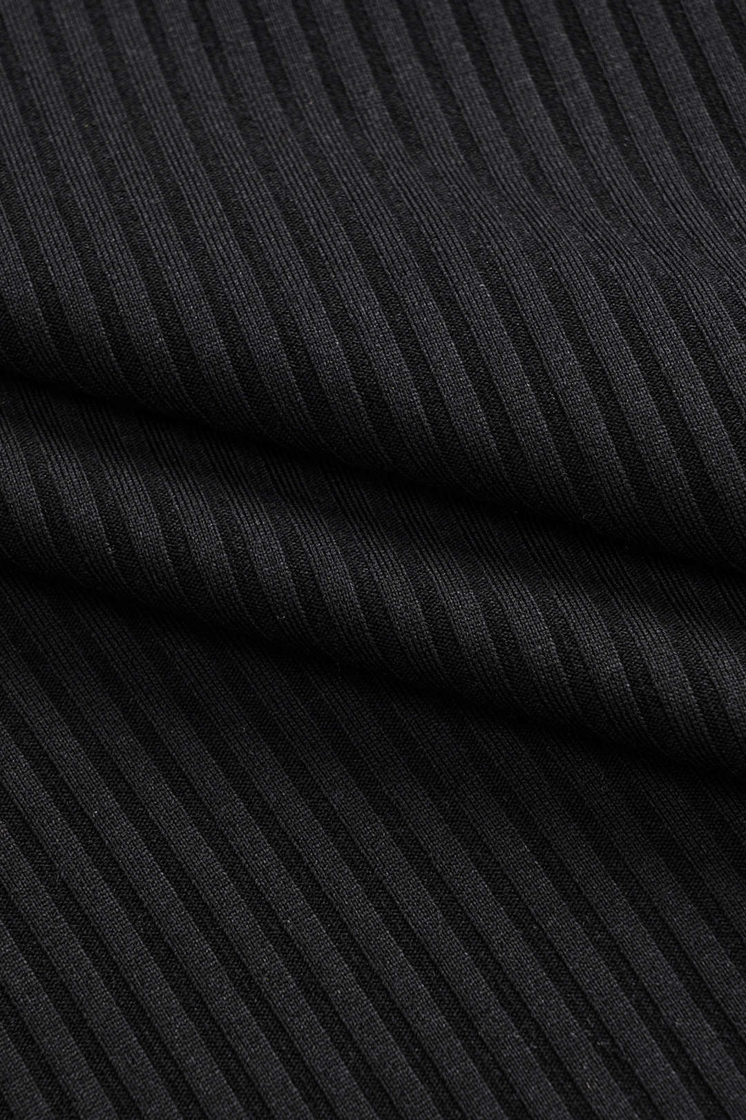 Ribbed Tank Top and Contrasting Asymmetrical Zipper Skirt Ensemble