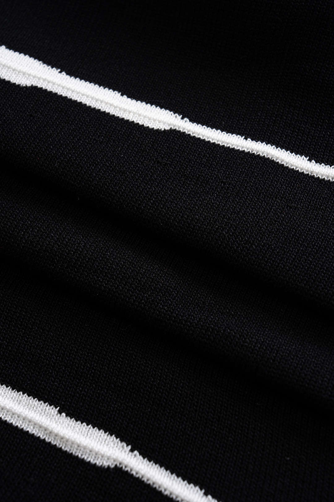 Knit Contrast Halter Neck Button Backless Sleeveless Dress