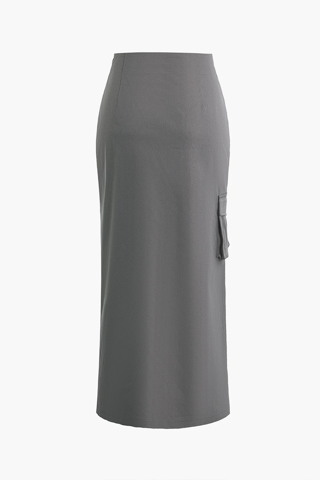 Tie Wrap Split Mid-Length Skirt