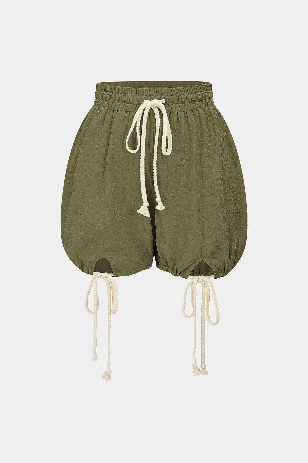 Drawstring Tie-Up Shorts