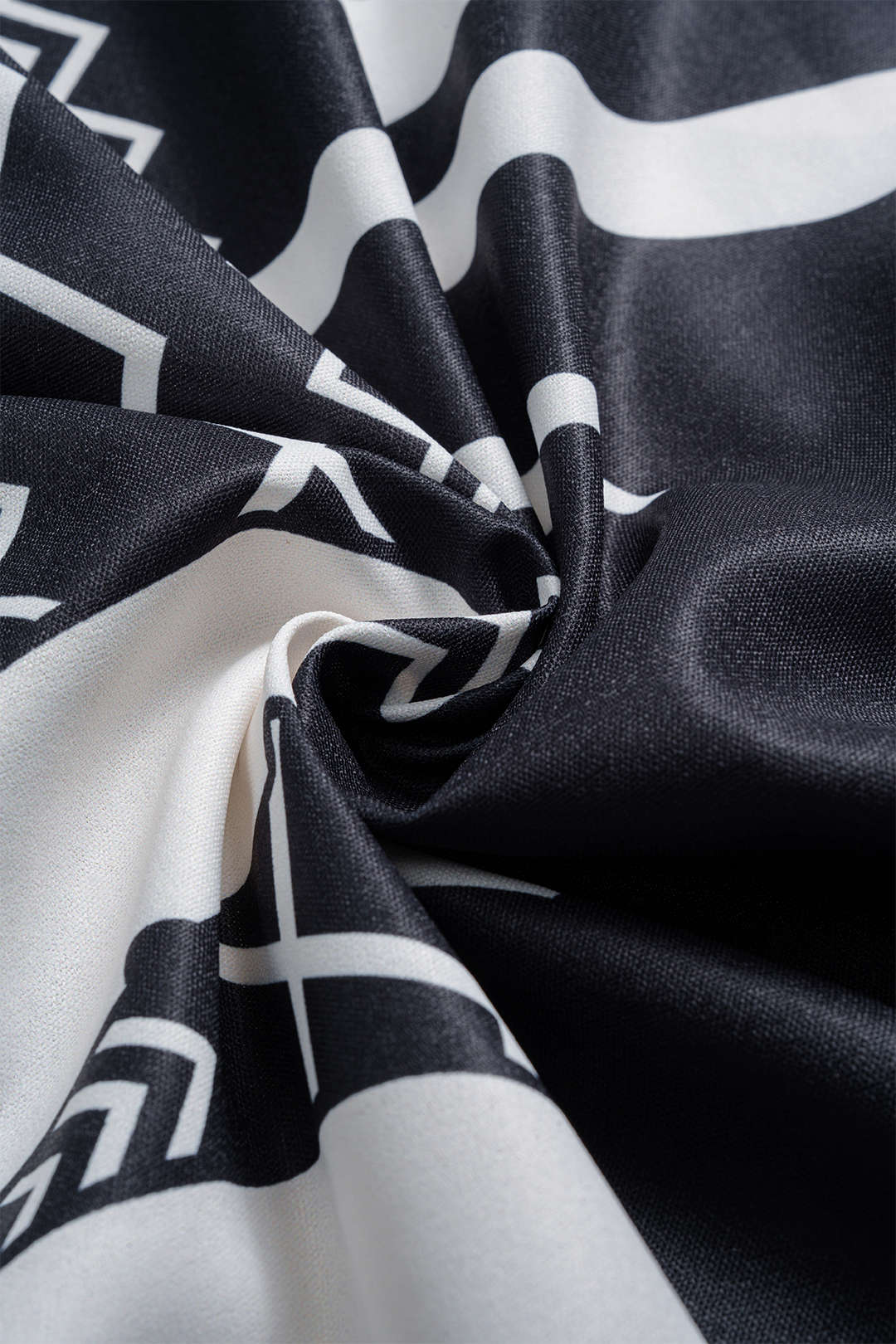 Floral Contrast Print Asymmetrical Skirt