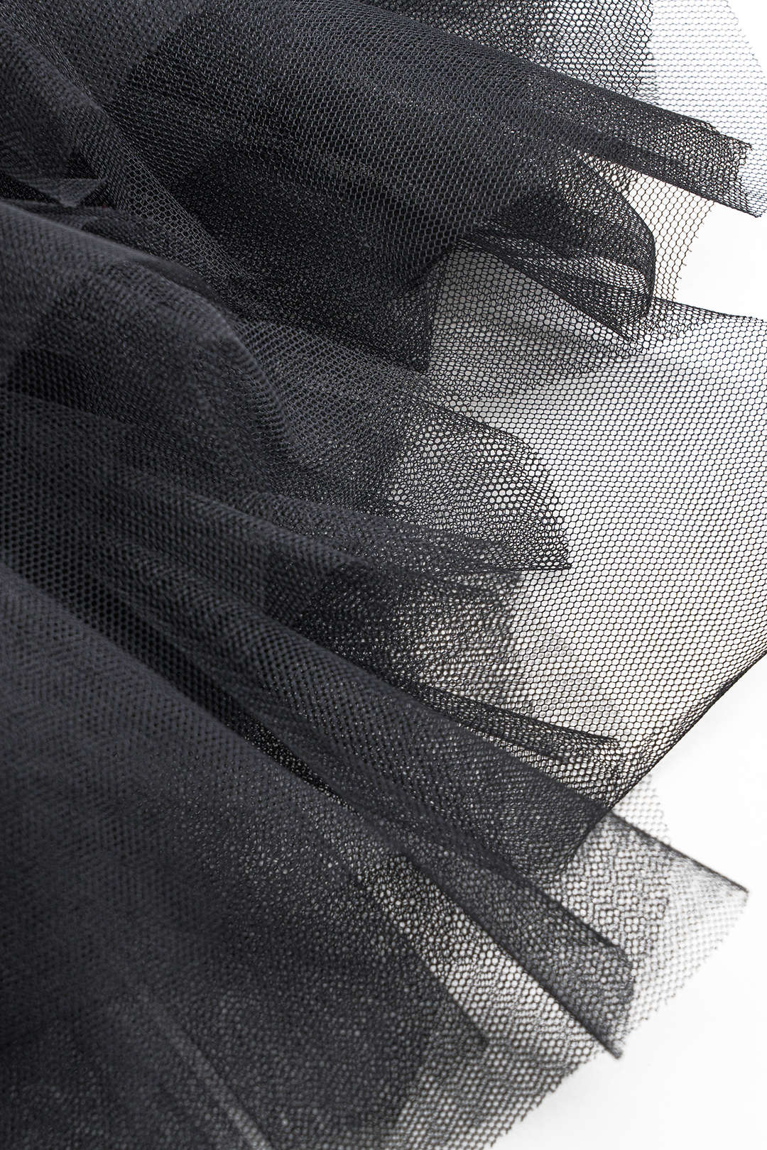 Denim Mesh Patchwork Button Pocket Skirt