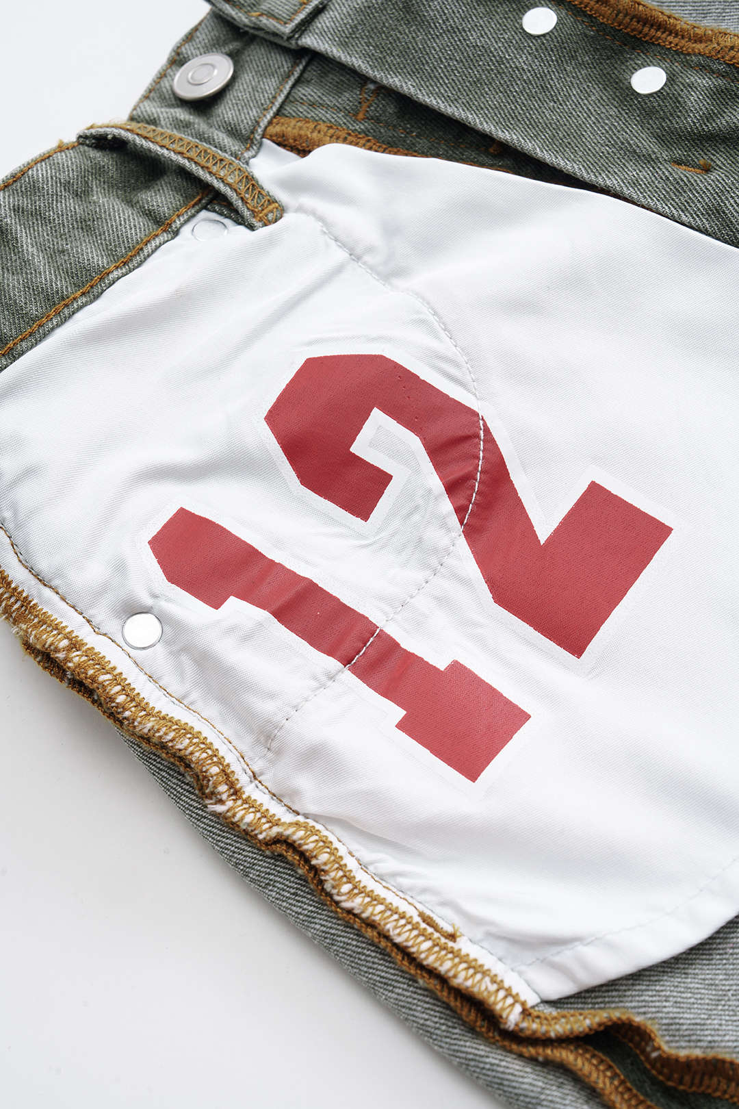 Reversible Denim Pocket Mini Skirt