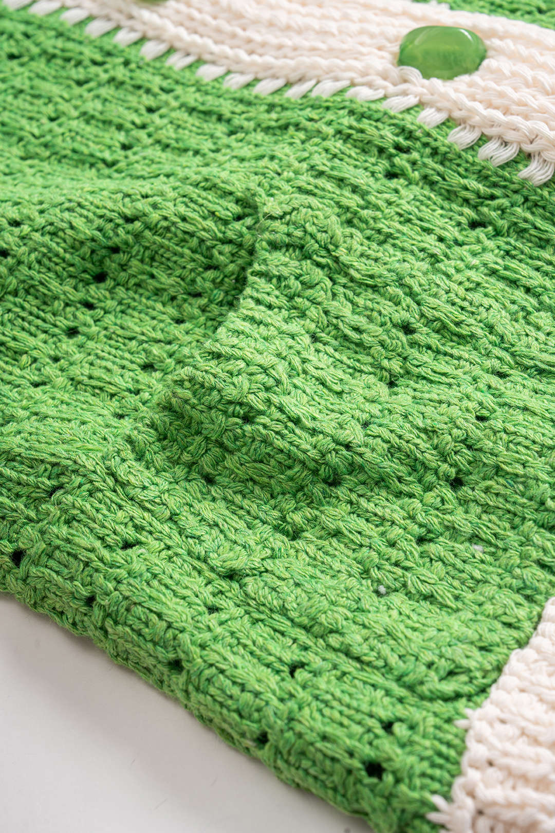 Knit Button Hollow-Out Vest