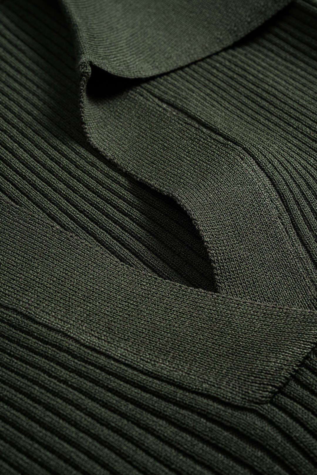 Knit V-Neck Short-Sleeve Top