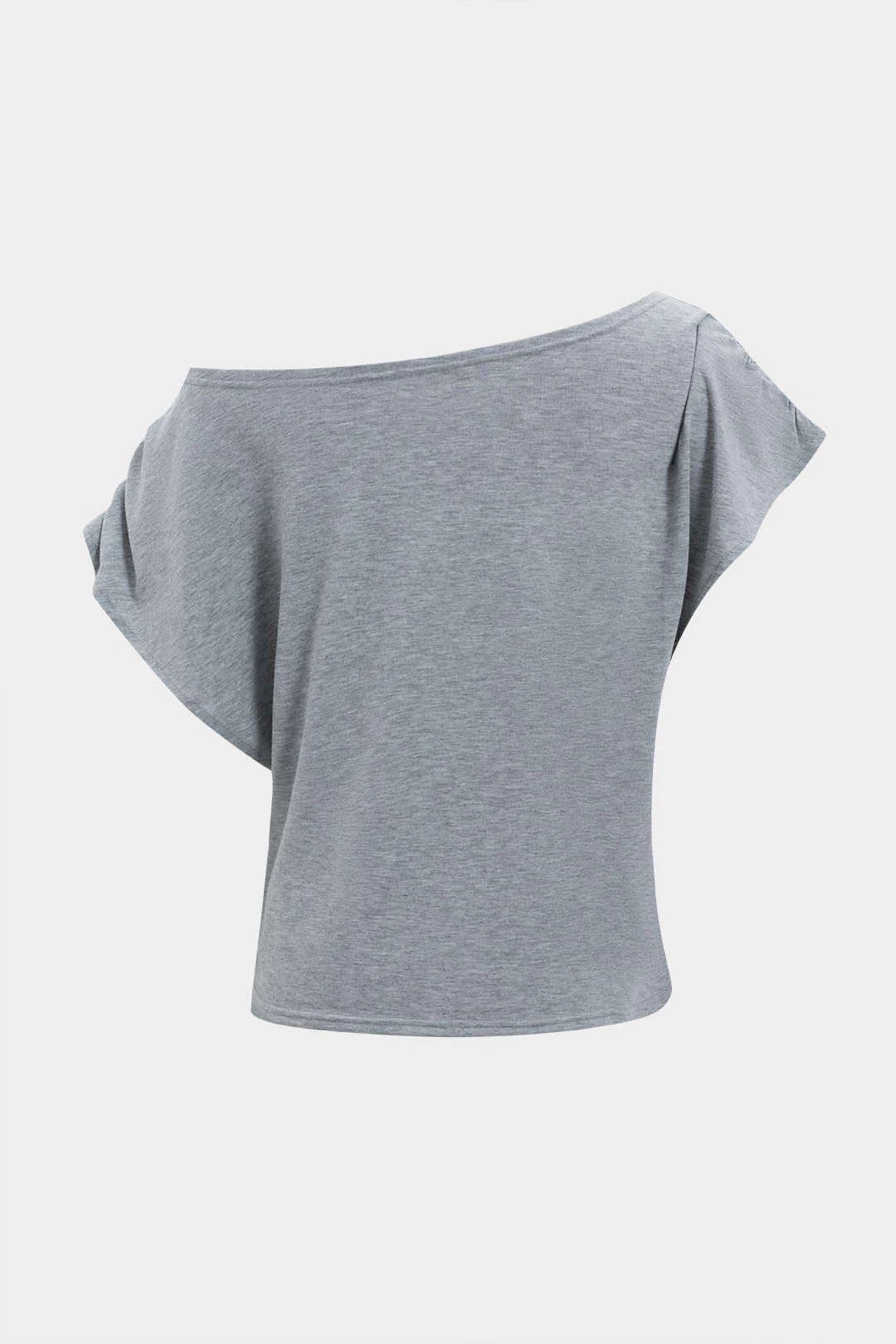 Asymmetrical Top and Barrel Pants Outfit Set