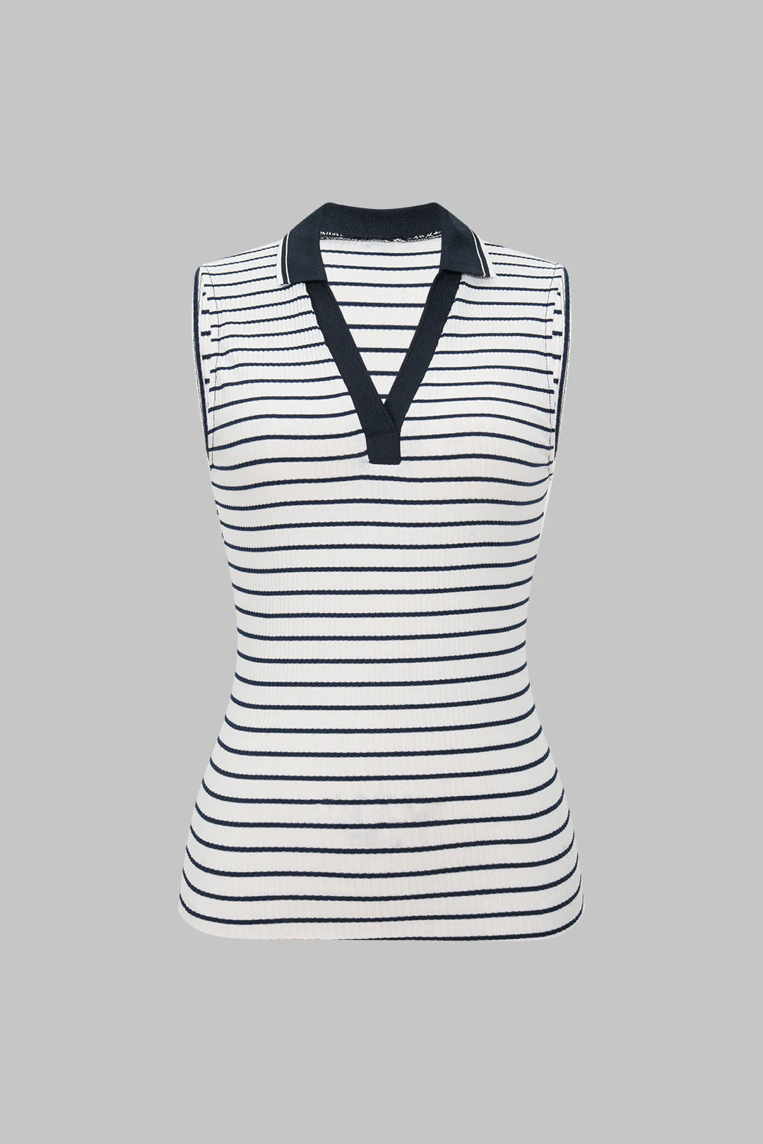 Striped Ribbed Slip Tank Top