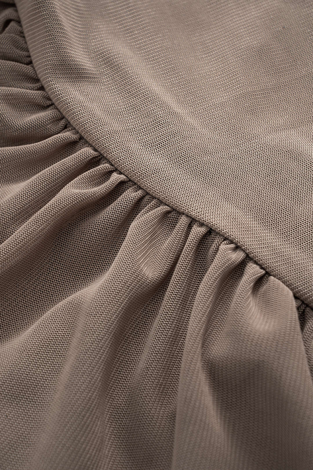 Chiffon Ruched V-Neck Sleeveless Bodysuit and Skirt Ensemble