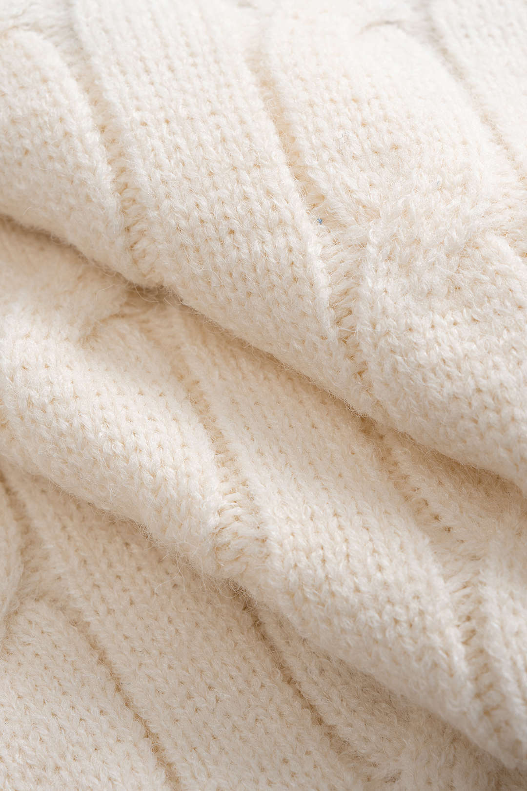 Knit Button Patchwork Long-Sleeve Top