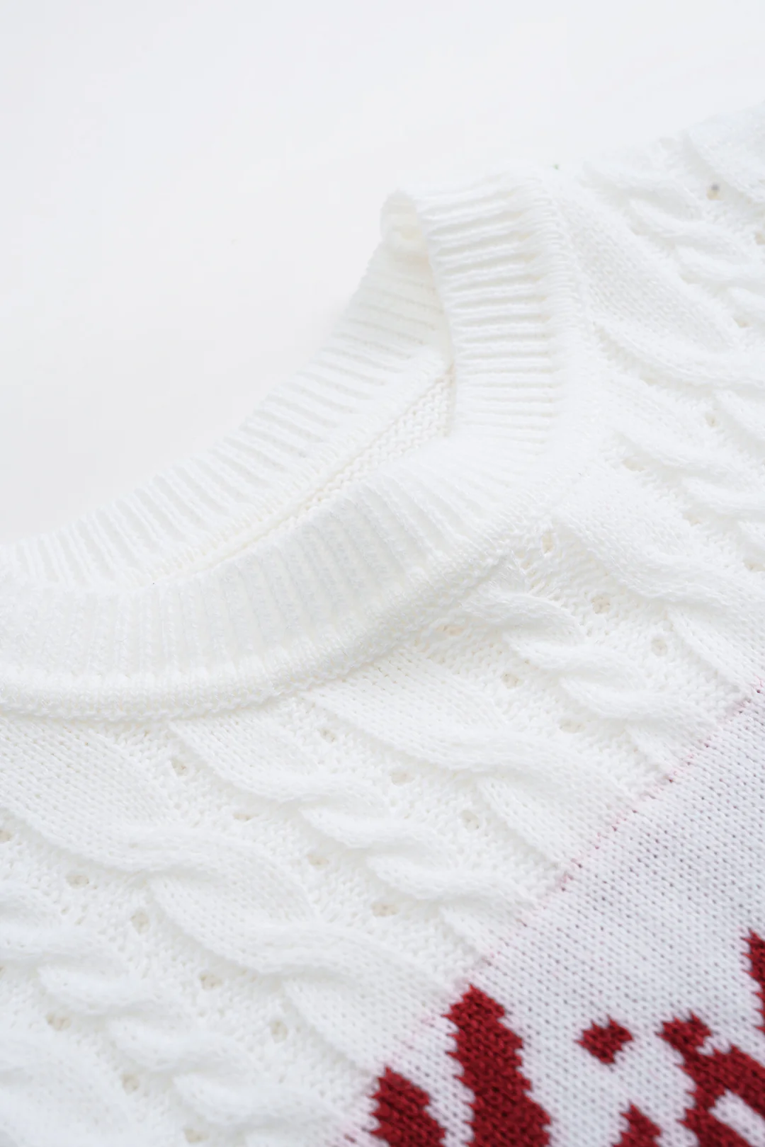 Knit Letter Printed Tank Top