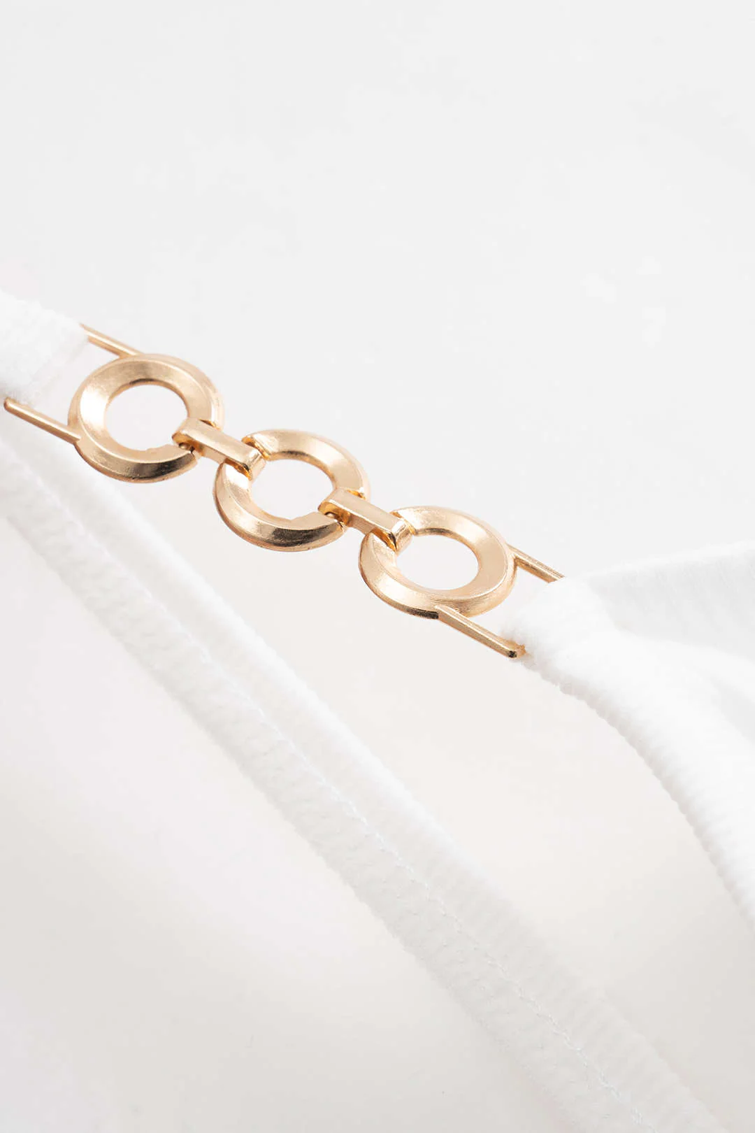 Metallic Chain Decorated Slip Cami Top