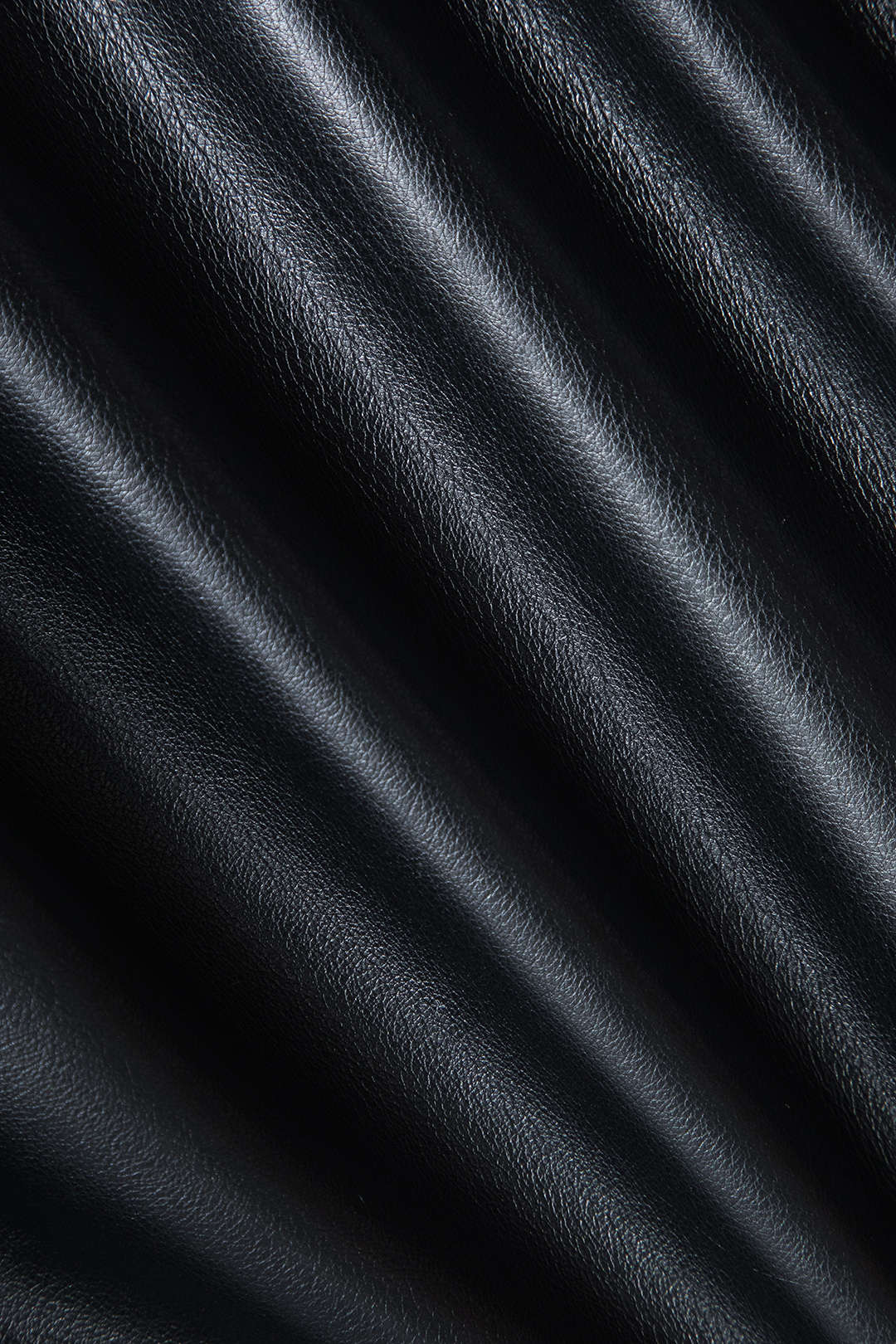 Faux Leather Ruffled Mini Skirt