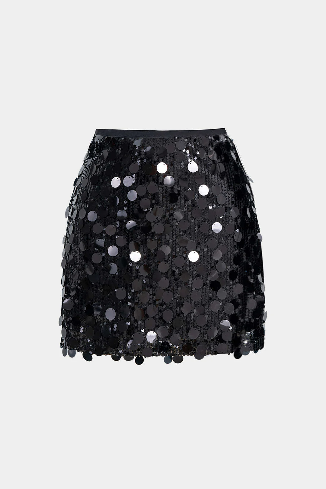 Color - blocked Sequin Mini Skirt