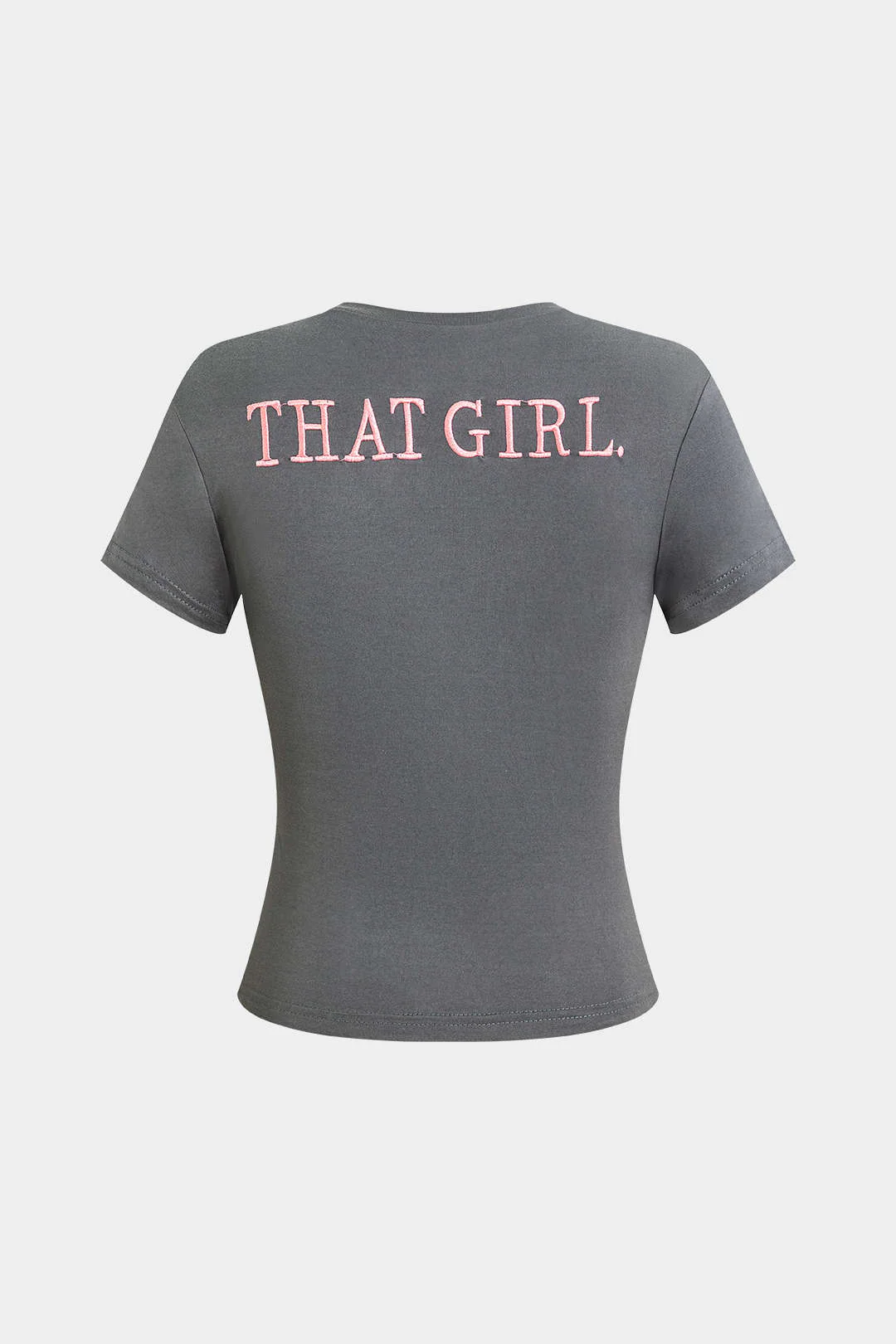 Letter Printed T-shirt and Tassel Drawstring Pant Set