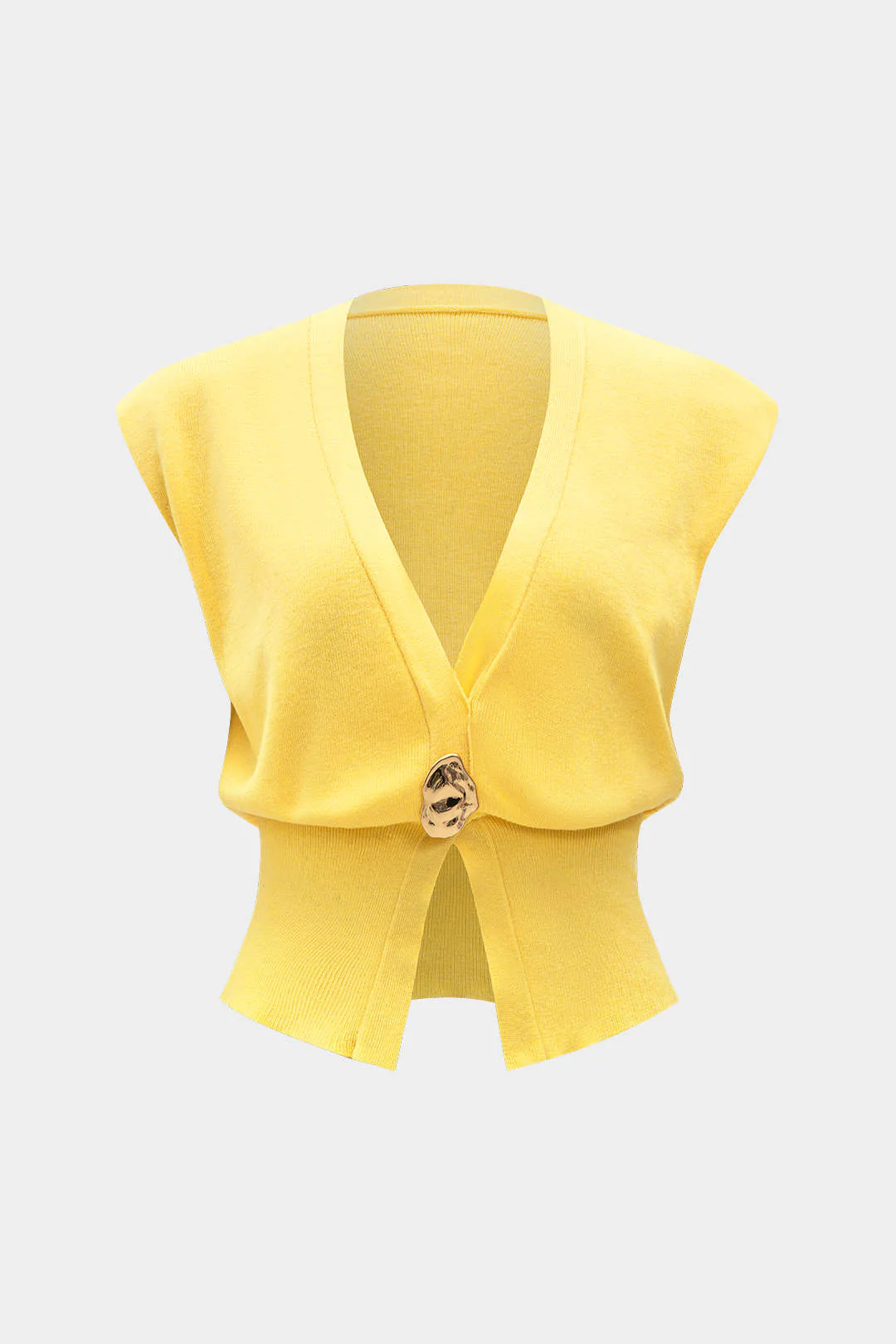 Knit Button Tank Top