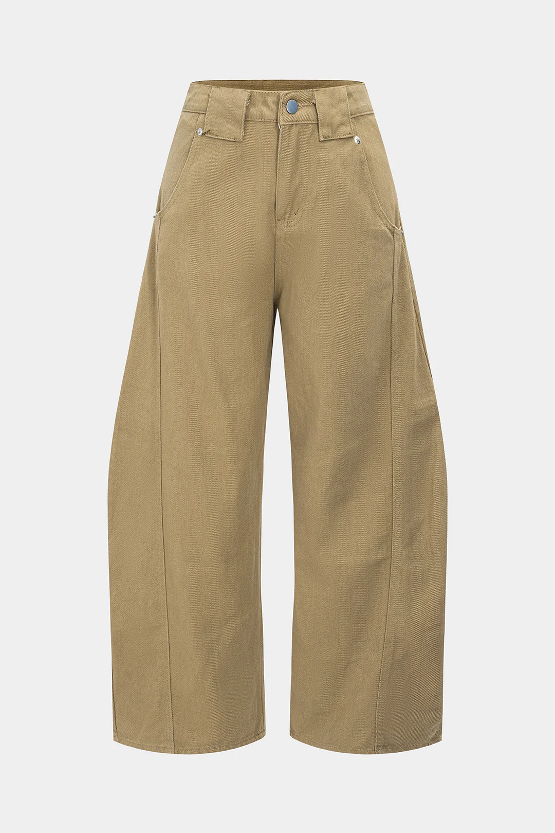 Denim Wide-Leg Barrel Jeans