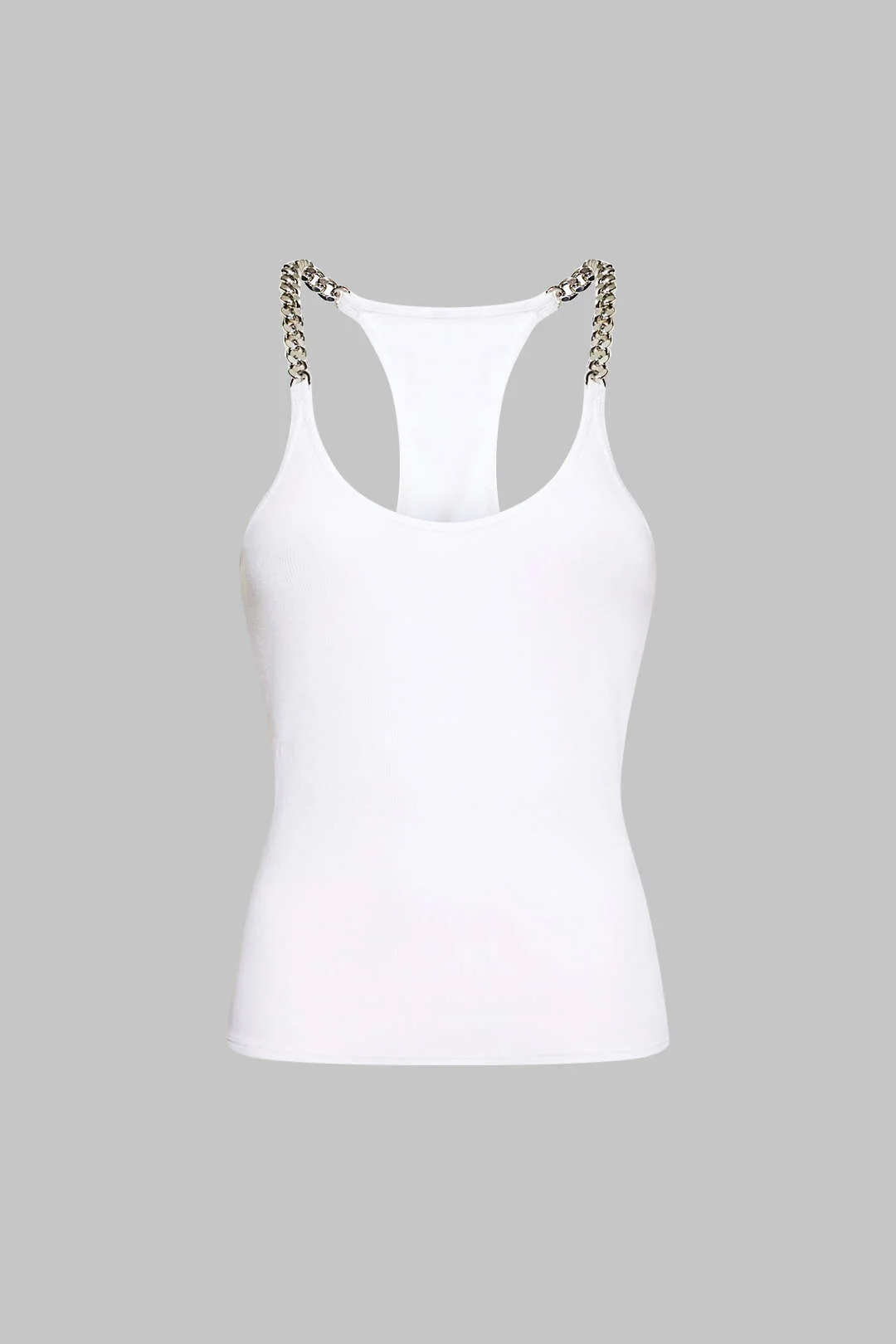 Chain Decor Sleeveless Tank Top