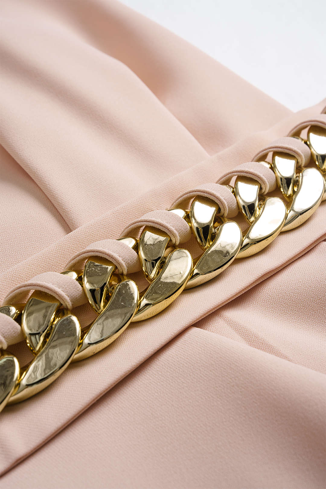 Metallic Chain V-Neck Sleeveless Tank Top