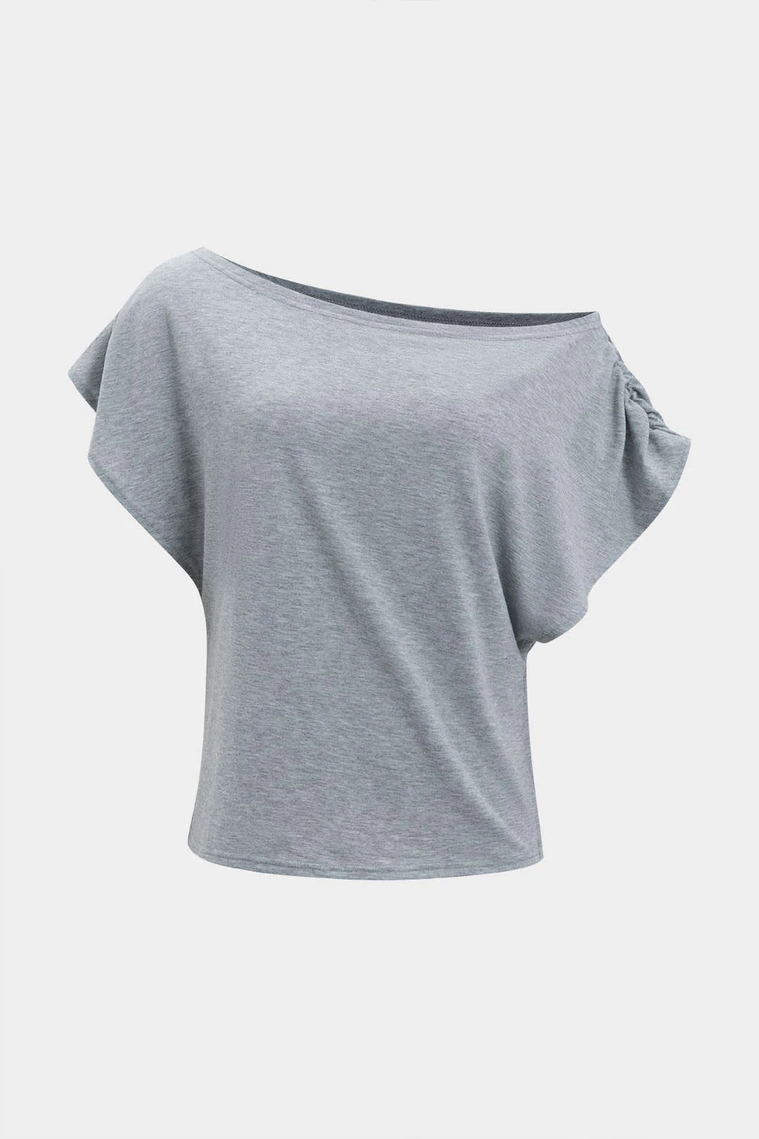 Asymmetrical Top and Barrel Pants Outfit Set