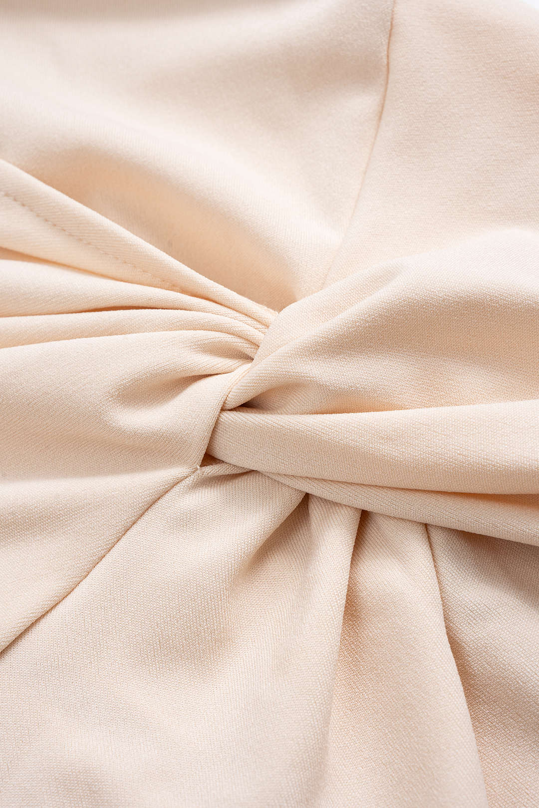 Ruffle Asymmetrical Shoulder Cut Out Sleeveless Midi Dress