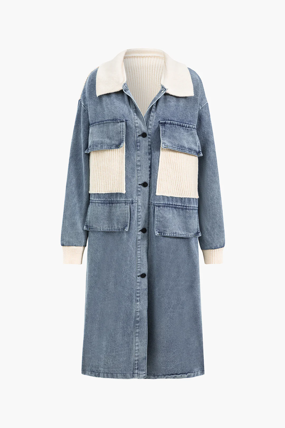 Denim Patchwork Outerwear