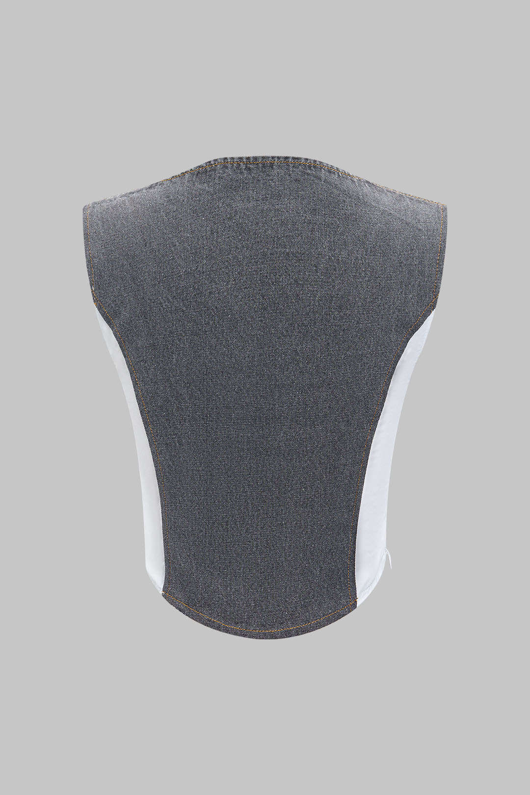 Denim Bustier Patchwork Top