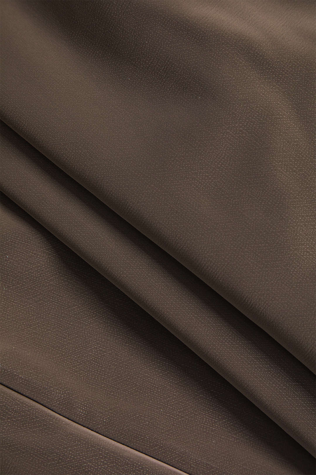 Faux Leather Asymmetrical Button-Ruched Skirt