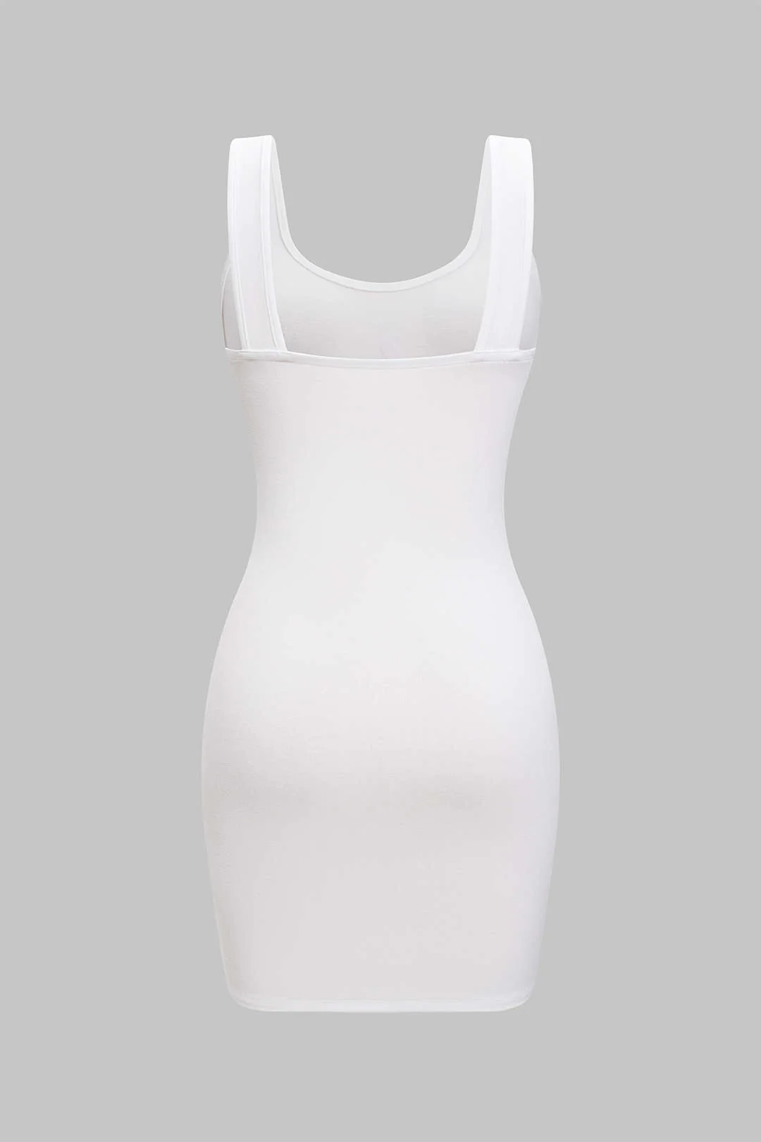 Letter Print Sleeveless Mini Dress