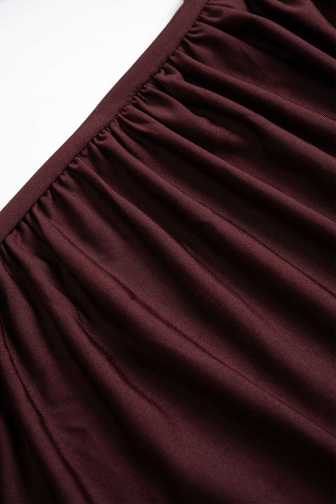 Solid Ruffled Long Sleeve Mini Dress