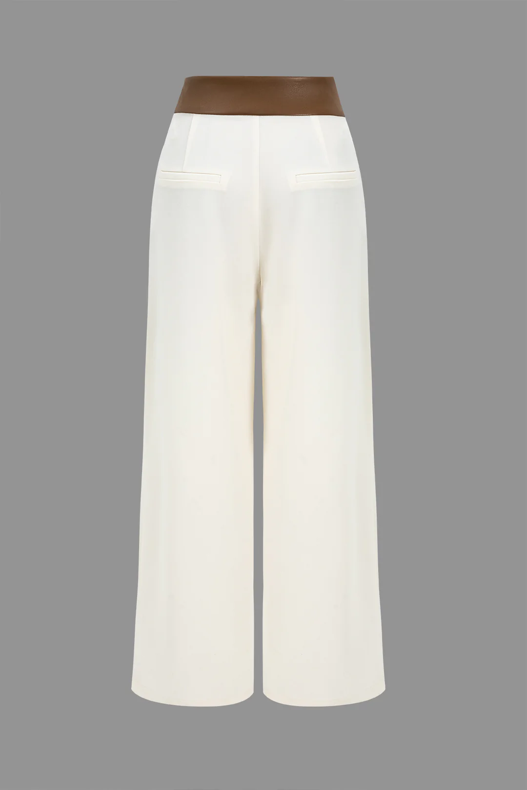 Faux Leather Patchwork Pants