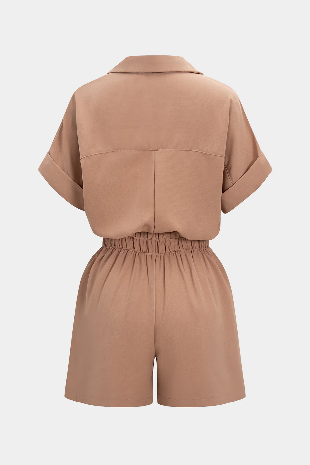 Chiffon Smocked Short Sleeve Romper