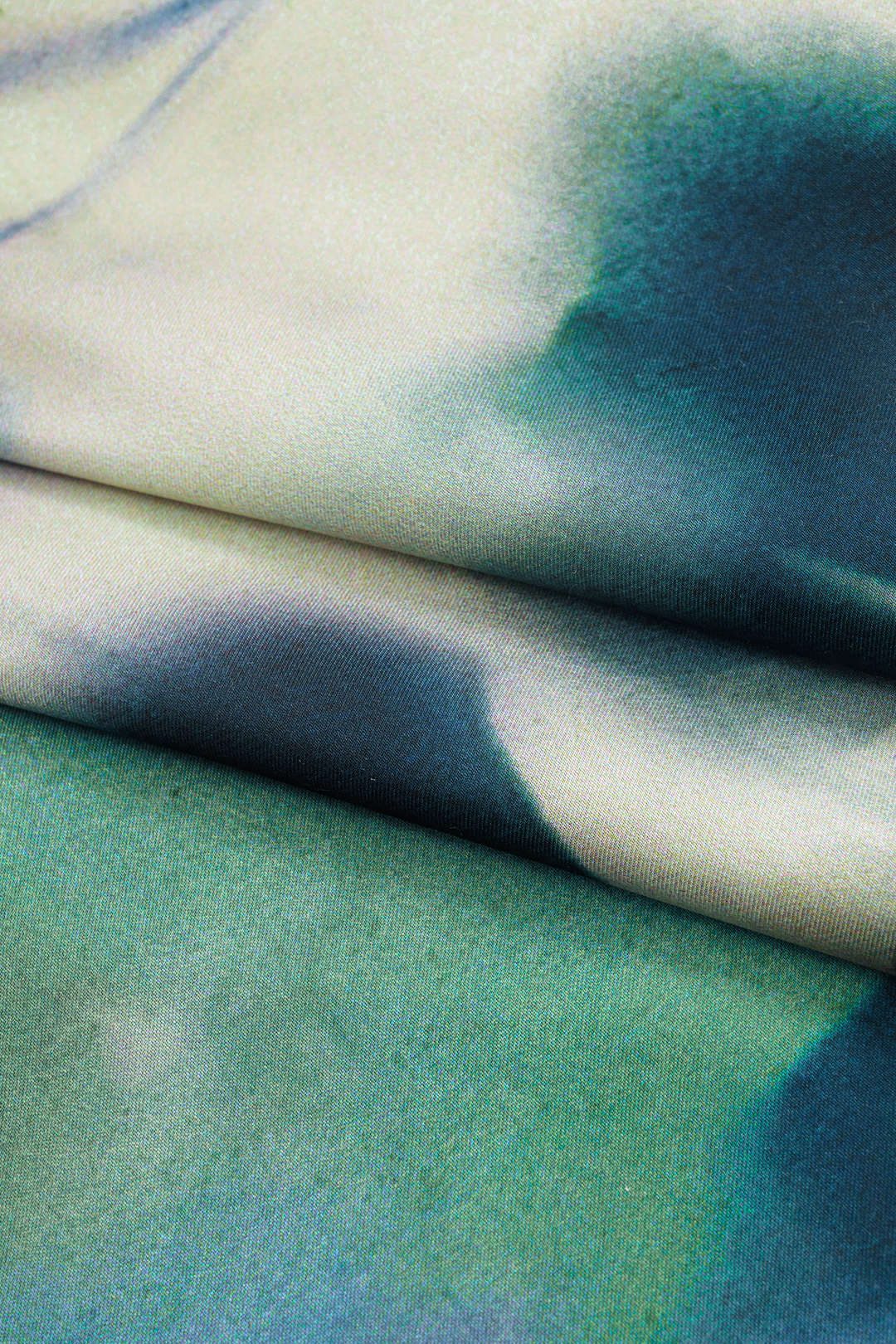 Tie Dye Contrast Print Mid-length Dress