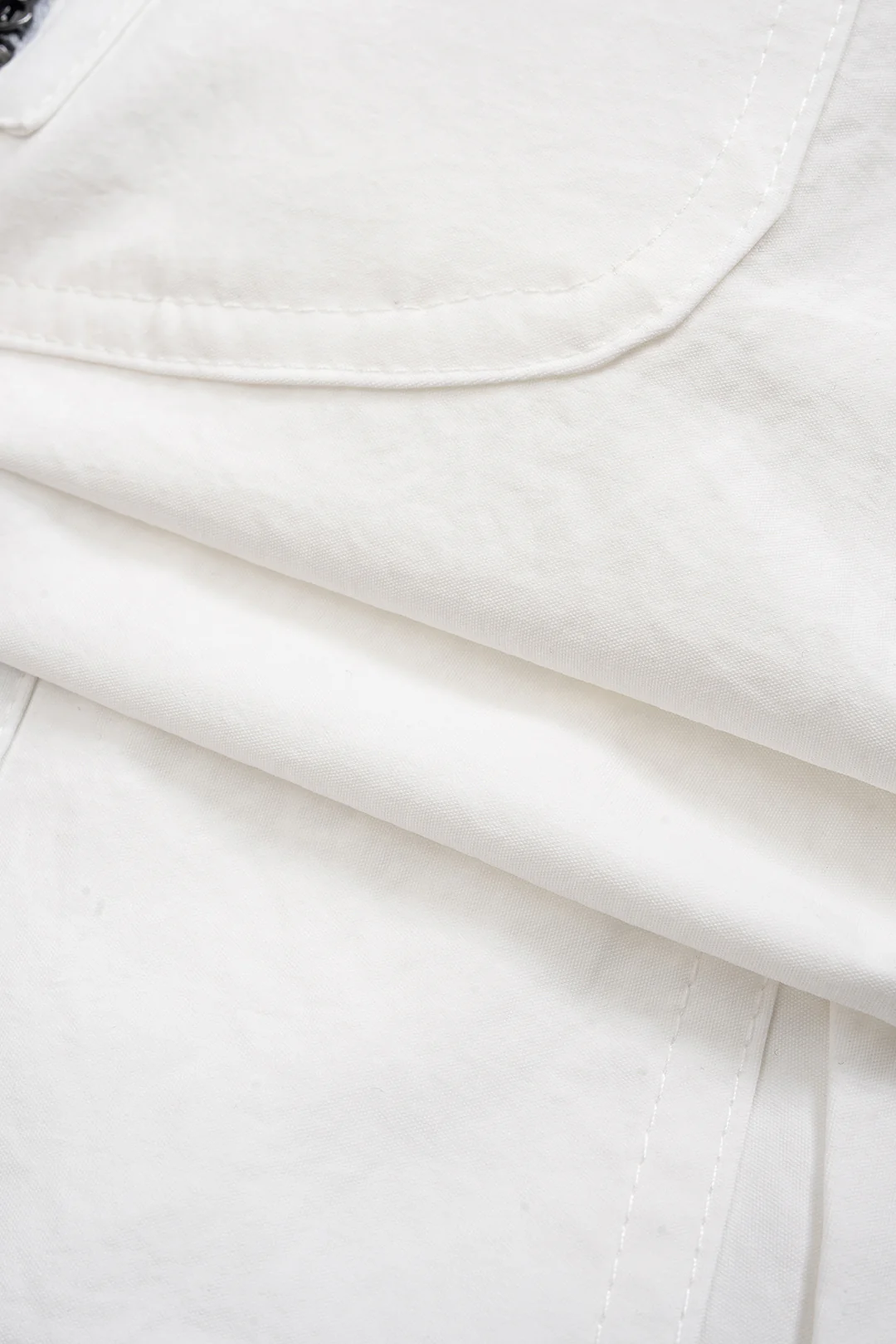 Metallic Pocket Denim Shorts