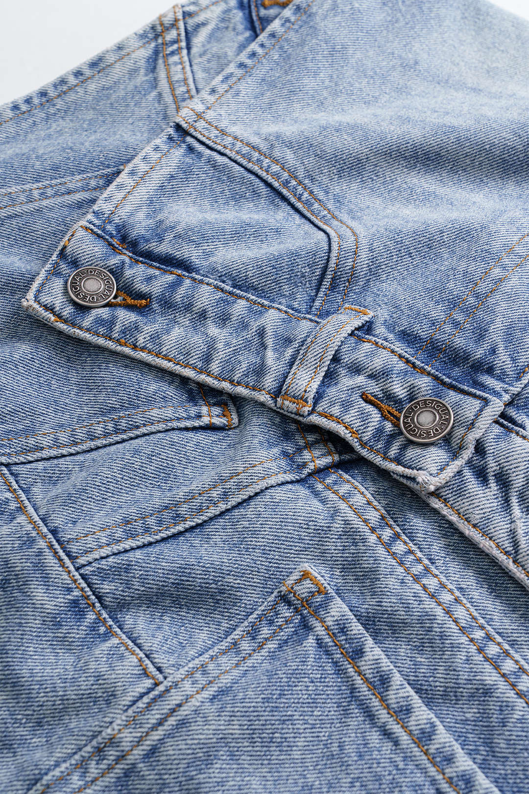 Asymmetrical Denim Skirt