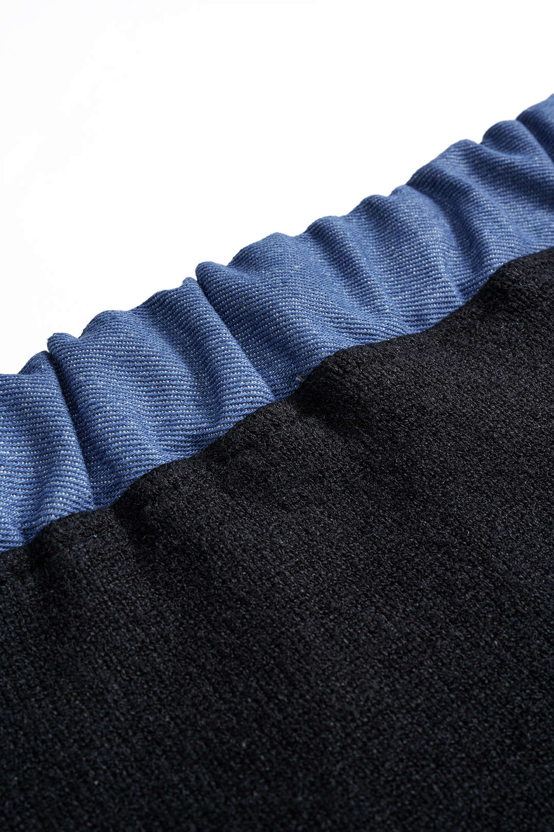 Plus Size Knit High Waist Patchwork Skirt