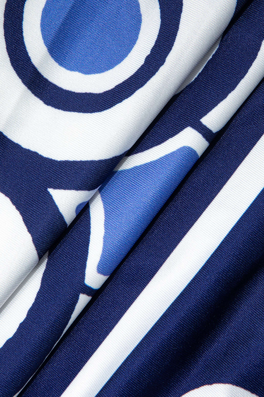 Abstract Pattern Drawstring Wide-Leg Trousers