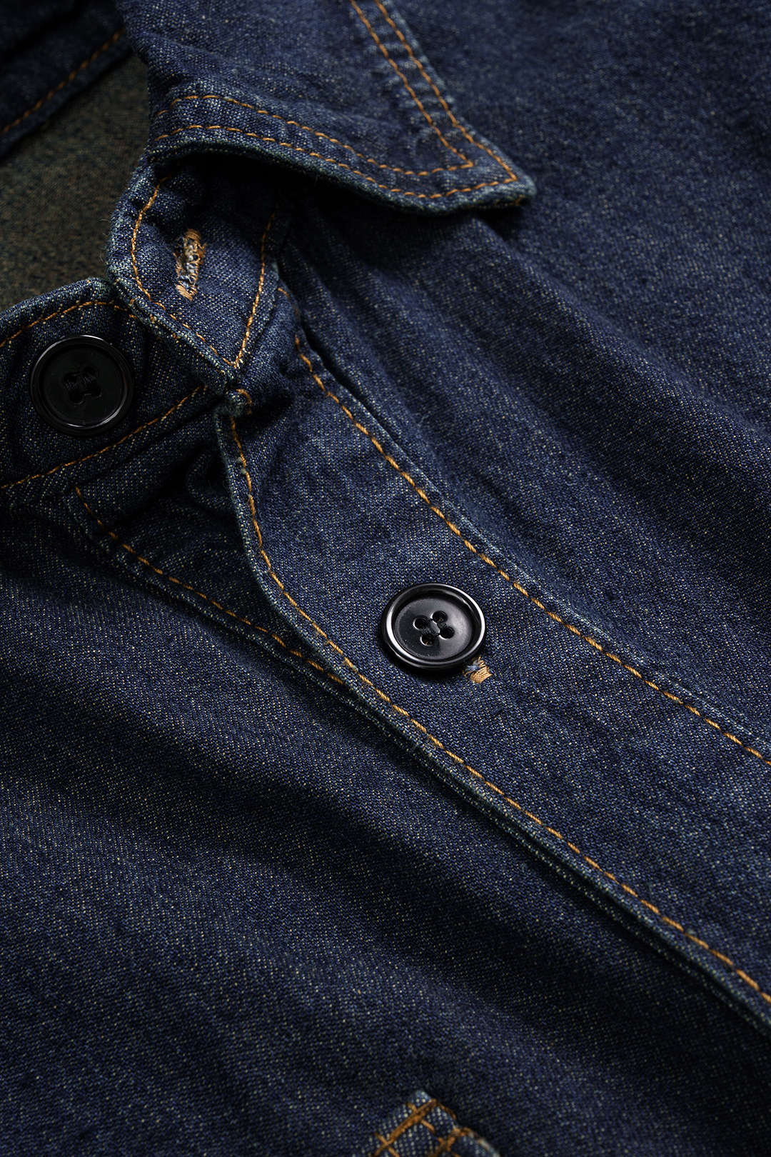 Denim Asymmetrical Metallic Buckle Outerwear