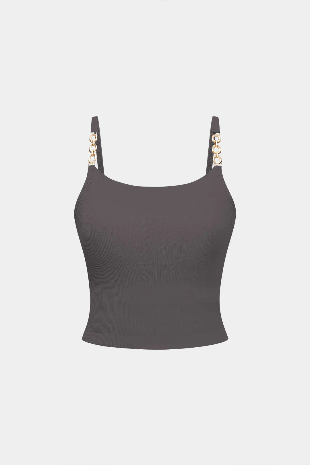 Metallic Chain Decorated Slip Cami Top