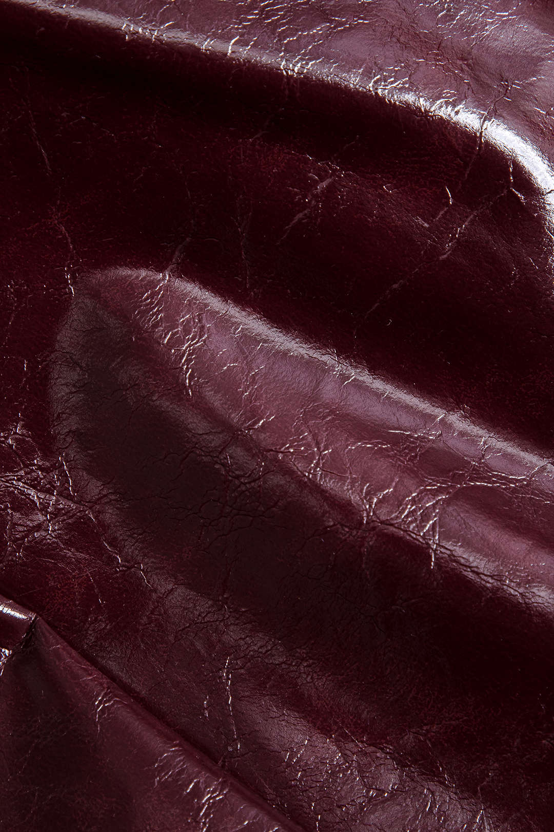 Asymmetrical Faux Leather Skirt Ensemble