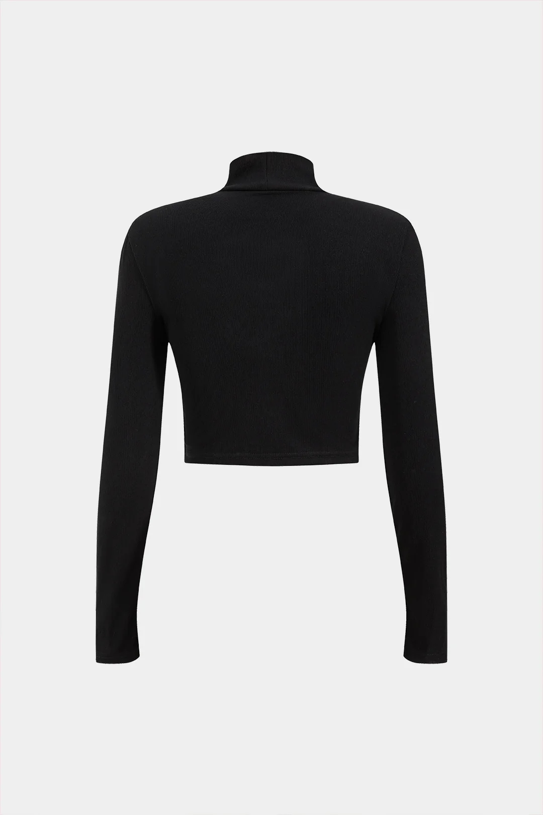 Heart Shape Rhinestone Mock Neck Long Sleeve Top And Skirt Set