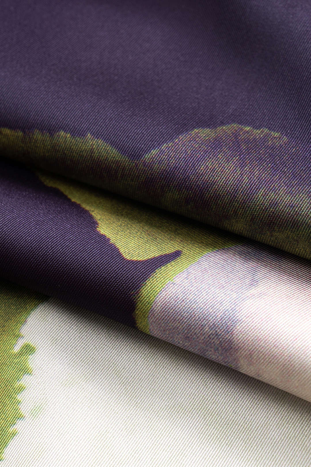 Abstract Print Satin Ruched Sleeveless Maxi Dress